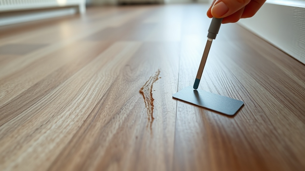 Laminat reparieren: Kratzer, Dellen und aufgequollene Stellen ausbessern